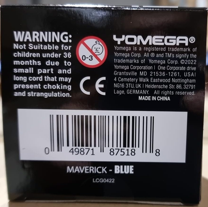 Yomega Maverick - Professional Aluminum Metal Yoyo for Kids and Beginners with C Size Ball Bearing for Advanced Yo Yo Tricks and Responsive Return + E