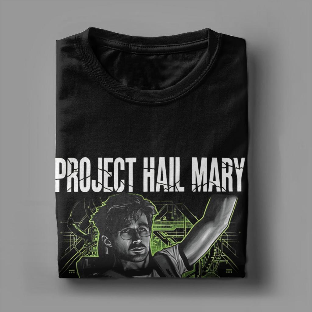 Harajuku T Shirt Project Hail Mary Sci Fi Graphic 100 Cotton TShirts Hip Hop Tshirt for Unisexs Beach Y2K Casual Design Top Tees