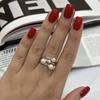 Серебряное кольцо с натуральным жемчугом, вес изделия 5,05 гр (2169765)