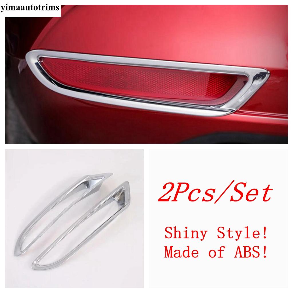

Rear Fog Light Lamp Frame Decoration Cover Trim For Mazda 3 Sedan ABS Chrome / Carbon Fiber Accessories Exterior Kit Chrome