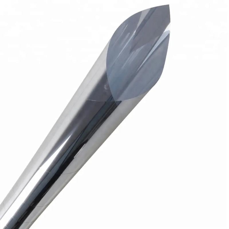 

Silver Glass Film One-way Mirror Vinyl Window Films Anti-heat UV Blocking Building Interior Home Decoration 60x200cm серебряный