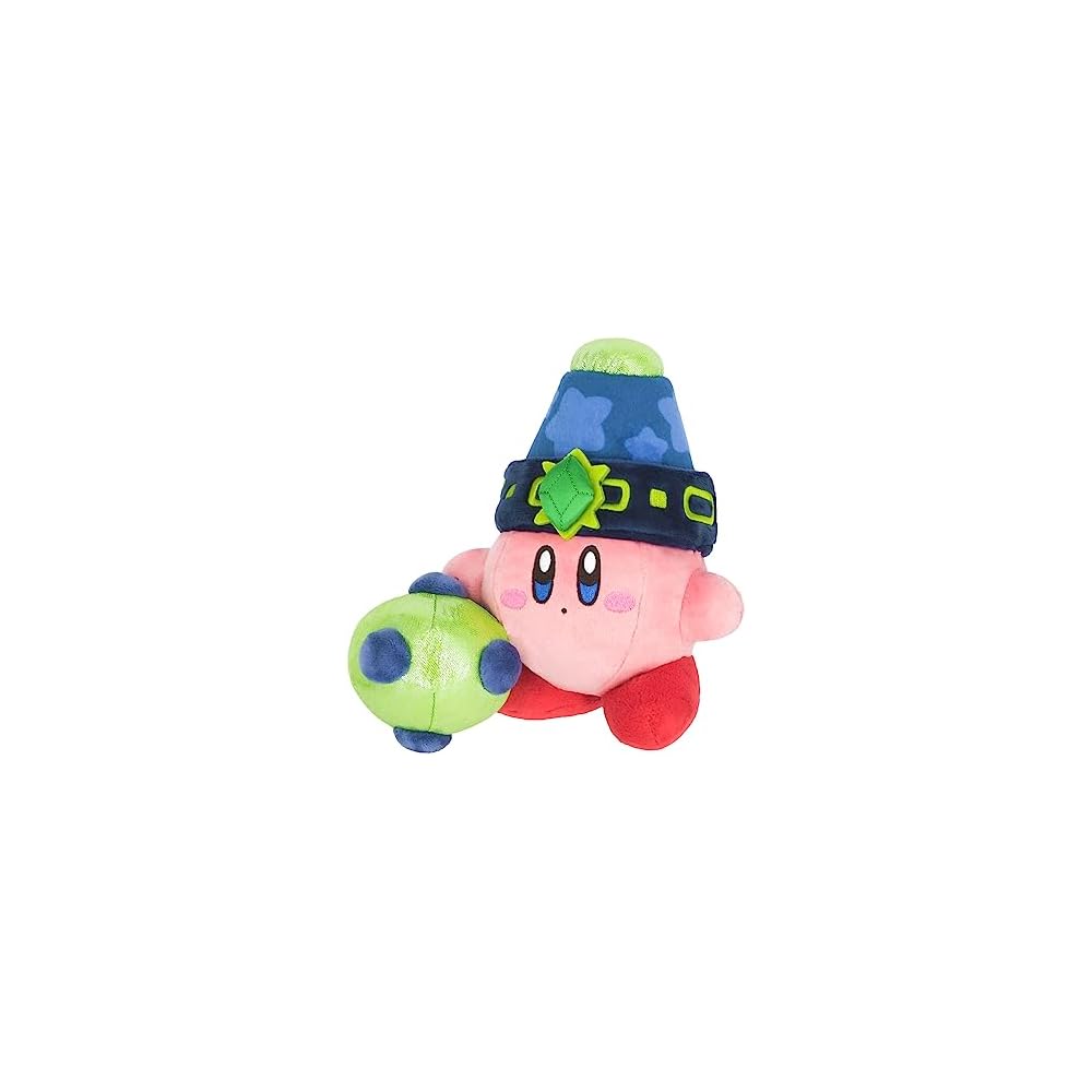 San-ei Trading Kirby Discovery Chain Bomb Kirby Plush Toy 18cm x 13cm x 18cm