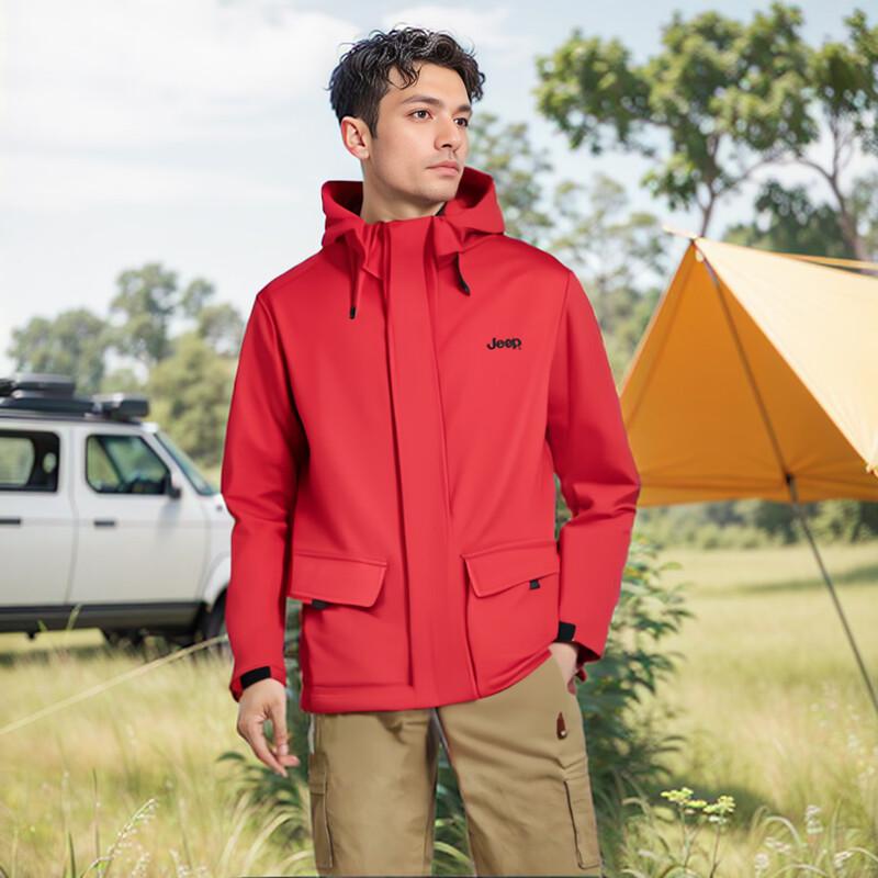 JEEP Men s Casual Thickened Baseball Jacket 3XL