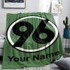 Custom Name,Hannover 96 Printed Flannel Blanket, soft throw for bedroom sofa, washable, Christmas present, great gift.