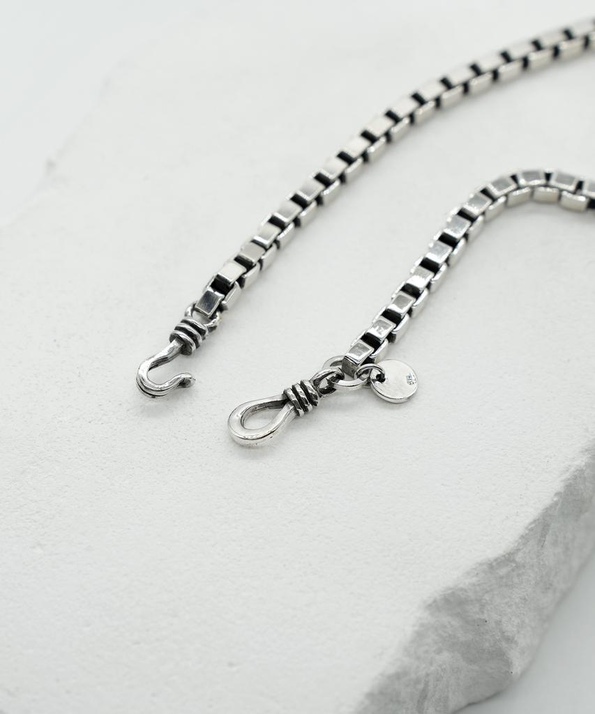 Iamj [925 Silver] Basic Box Chain Bracelet (2 Types)