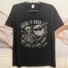 Streetwear Summer For Her Tshirt Skeleton Holding Moon With Stars And Text Short Sleeve Relaxed Fit ONeck Tees Cotton Tshirt