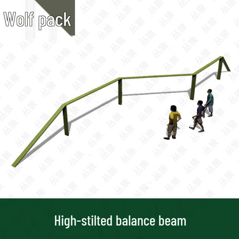 Jungle Wolf High Balance Beam Obstacle Trainer