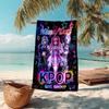 1PC Custom Name Kpop Girl Group Stars Beach Towel Highly Absorbent And Sand-Resistant Towel for Swimming, Pool, Yoga, And Travel Lightweight