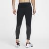Nike Solid Color Lace-Up Straight Leg Nine-Point Sports Pants Men Bottoms Black FZ1134-010