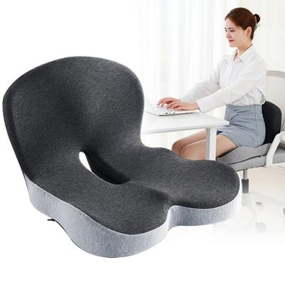 Seat Cushion Anti-Slip Bottom Design Pressure-Reducing Hip Waist Support Memory Foam L-Shaped