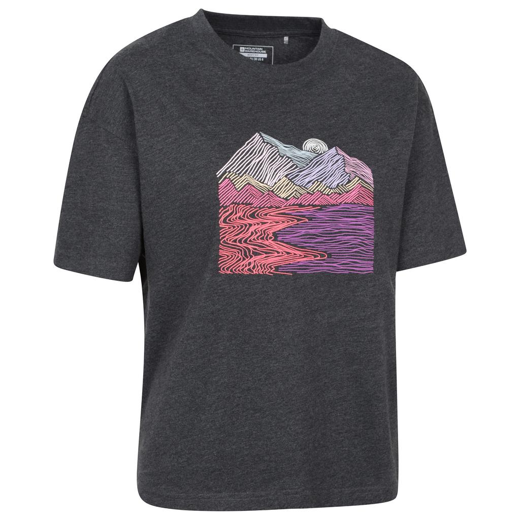 Mountain Warehouse Womens/Ladies Landscape Boxy T-Shirt