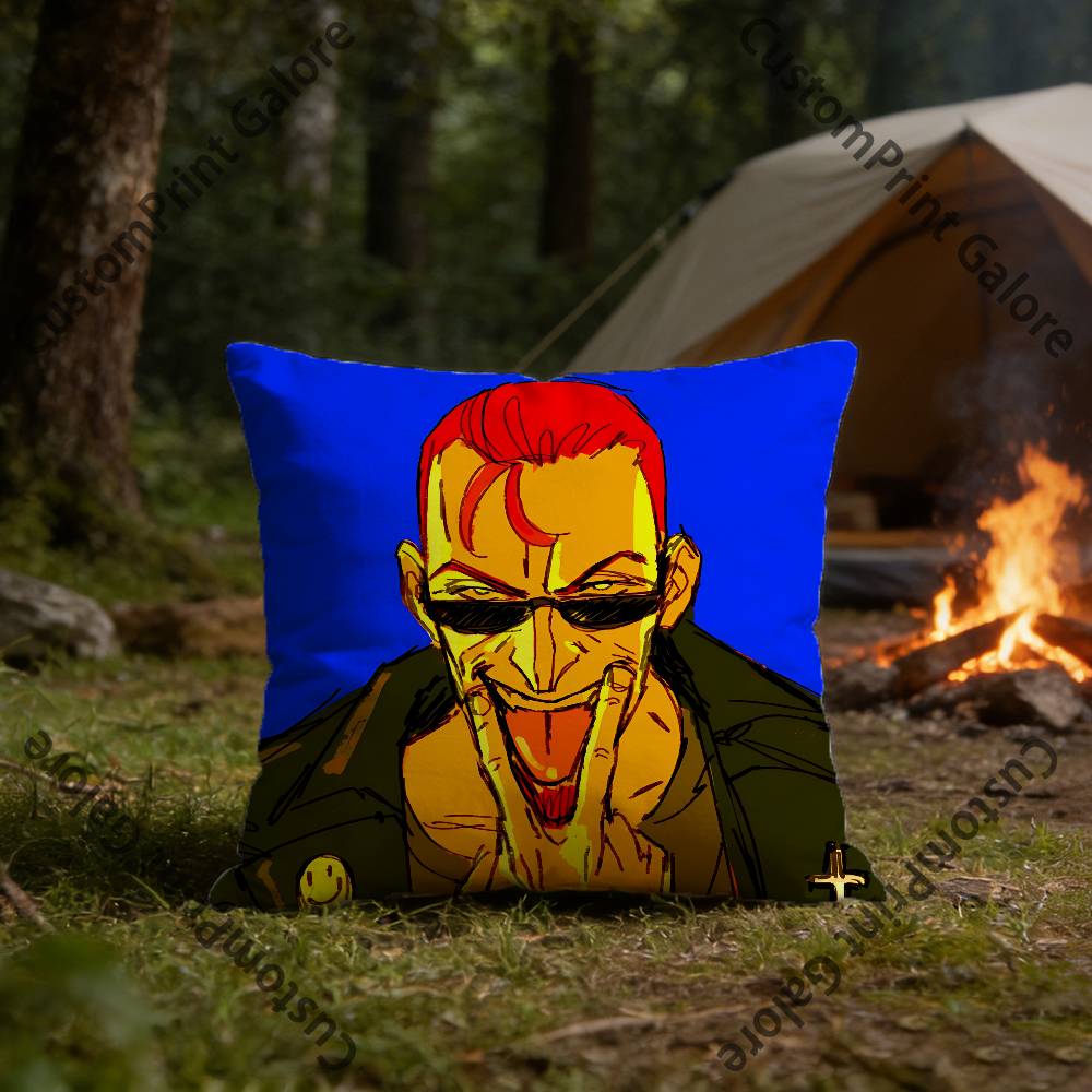 The PPostal DDude Pillow Cover Polyester Square Cushion Case  cm Decorative for Home Couch Bed Car Decor