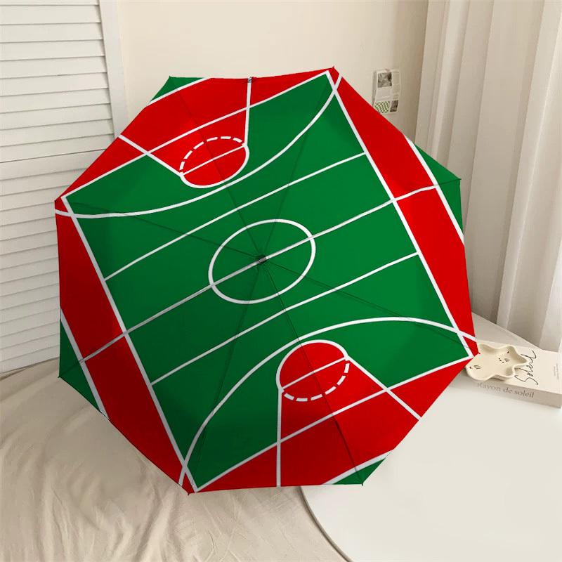 

1PC Basketball court Umbrella-8-Rib Reinforced, Automatic Open, Lightweight & Durable, Fashion Accessory for Outdoor-D314
