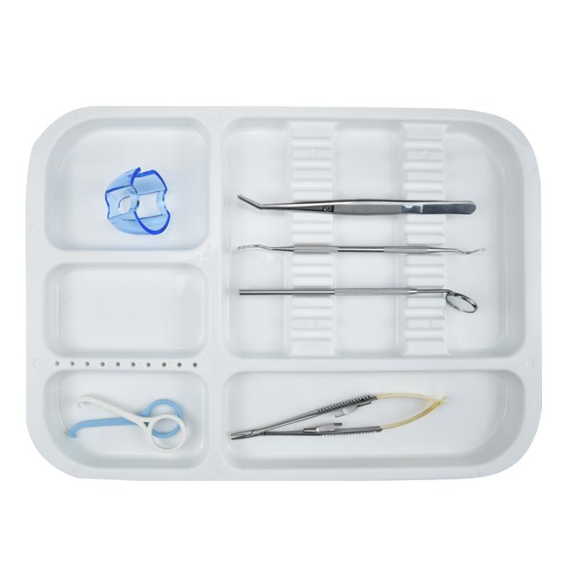 Dental Instruments Separate Tray Split Segregated Placed Trays Plastic Storage Tray Clinic Lab Equipment