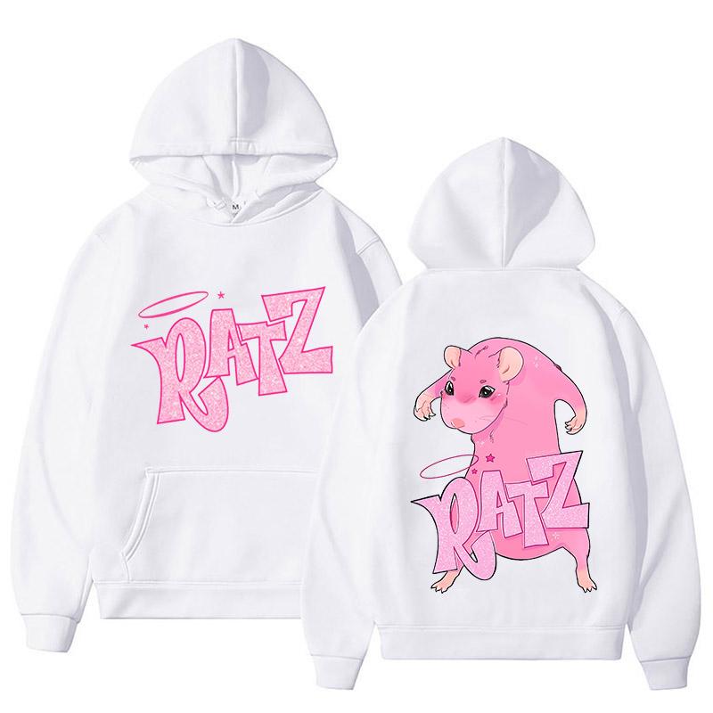 Meme Mouse Ratz Hoodie Fashion Women Harajuku Graphic Kawaii Hoodies Unisex Autumn Winter Cute Pullovers Sweatshirts