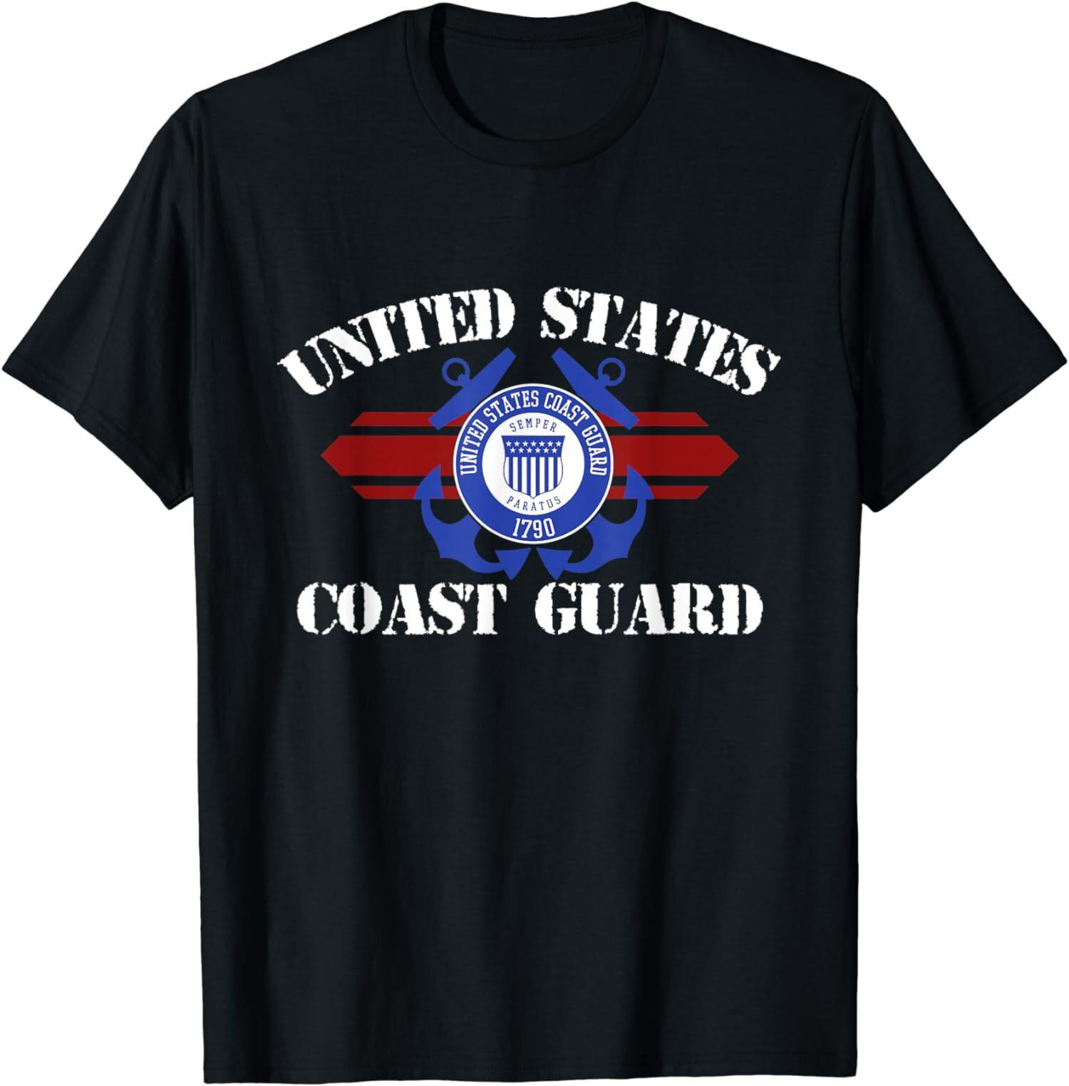 NEW LIMITED US Coast Guard Semper Paratus 1790 T-Shirt M
