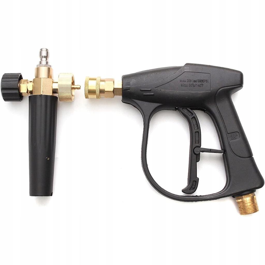 Rosfix Pistole und Schaumlanze für Kärcher HD HDS M22 Hochdruckreiniger – Hohe Funktionalität | Fassungsvermögen 1L | Max. Druck 280 Bar