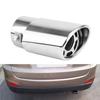 1pc Car Exhaust Muffler Tip Chrome Trim Modified Car Liner Pipe Stainless Steel Pipe  Exhaust System 1.5-2.22 Inch Inlet
