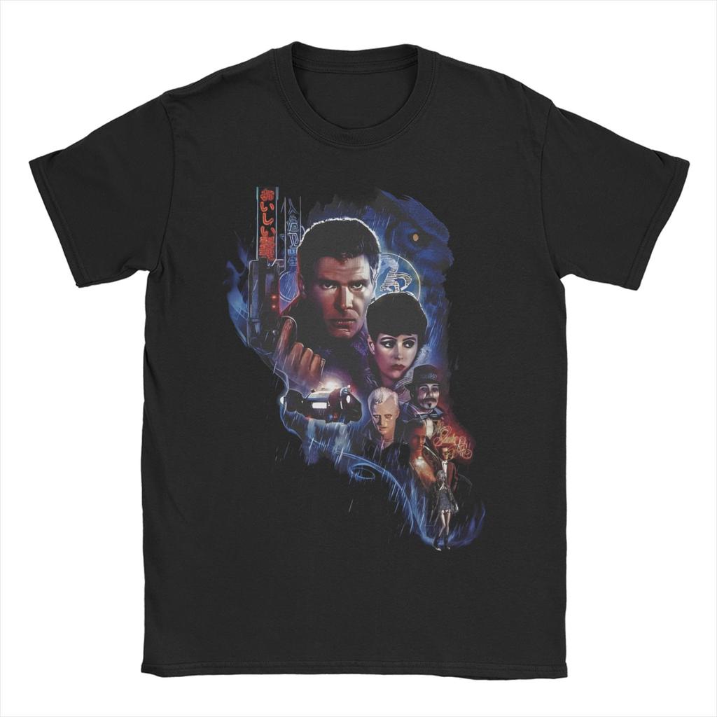 Unisex WOMEN Blade Runner Poster T Shirts Pure Cotton Clothes Leisure Short Sleeve Crew Neck Tees Summer TShirts