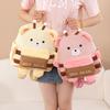 Cute Cartoon Bear Children's Backpack For Kindergarten Students With Spacious Design And Lightweight Oxford Cloth