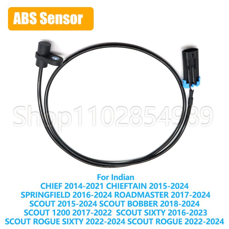 For Indian CHIEF CHIEFTAIN SPRINGFIELD ROADMASTER SCOUT 1200 BOBBER ROGUE SIXTY ABS Front Rear Wheel Speed Sensor Motorcycle