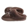 Large size men's cotton slippers winter leather waterproof home piled thickened warm middle-aged and elderly non-slip outer cotton shoes
