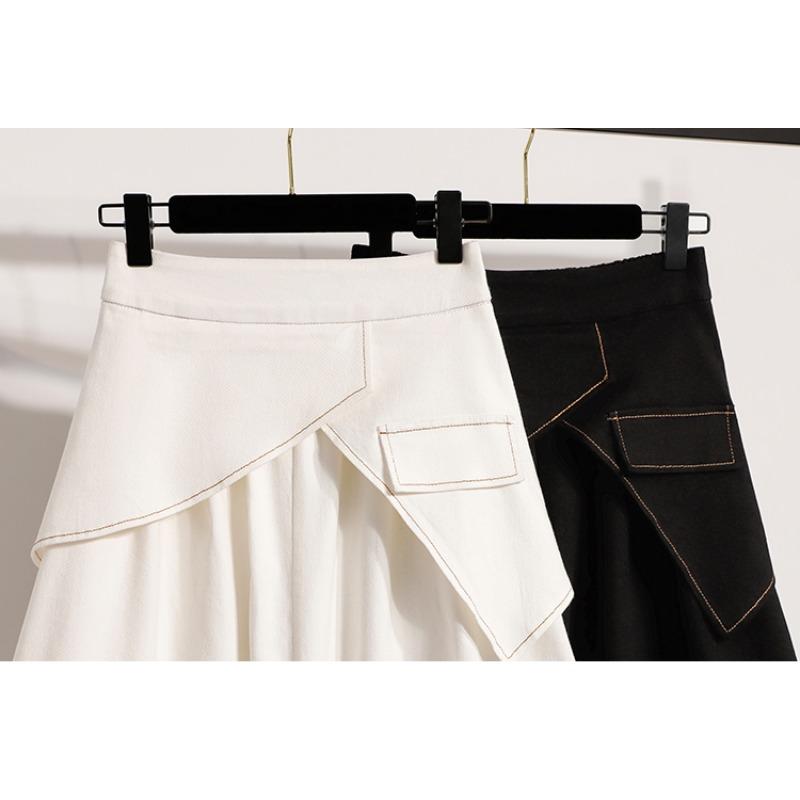 DIMANAF 2026 Plus Size Summer Skirts Women A-Line Cotton Fashion Lady Casual Elegant Long Skirt