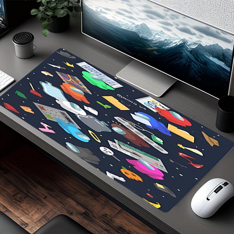 Among Us Print Mouse Pad, for Keyboard Pad Laptop PC Mat for Office Home Use, Desk Decor, Perfect Birthday Gift for Gamers