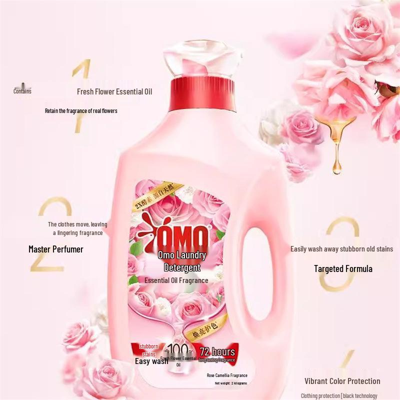Mysterious Rose & Lotus Fragrance Laundry Detergent - Long-lasting Scent & Stain Removal