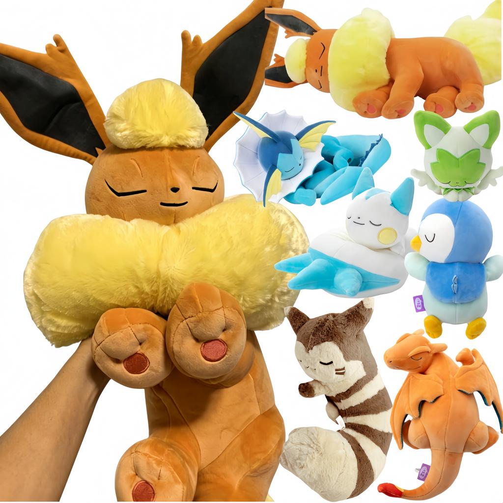 Furret Plush Toy U Shanpe Neck Pillow Pikachu Sleeping Eevee Flareon Vaporeon Plush Charizard Sprigatito Stuffed Doll