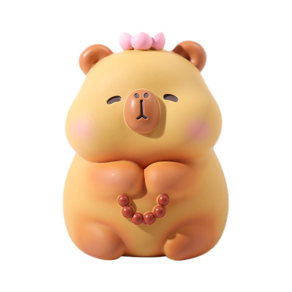 Model Kid Money Bank Large Capacity Capybara Money Organizer Jar Bedroom Den Dresser