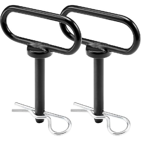 CZC AUTO 2 Pack Hitch Pin 5/8 X 4 Inch For Lawn Mower Trailer, Gate P For Simple One Handed Hook On & Off - Securely Hitch Lawn & Tow Behind