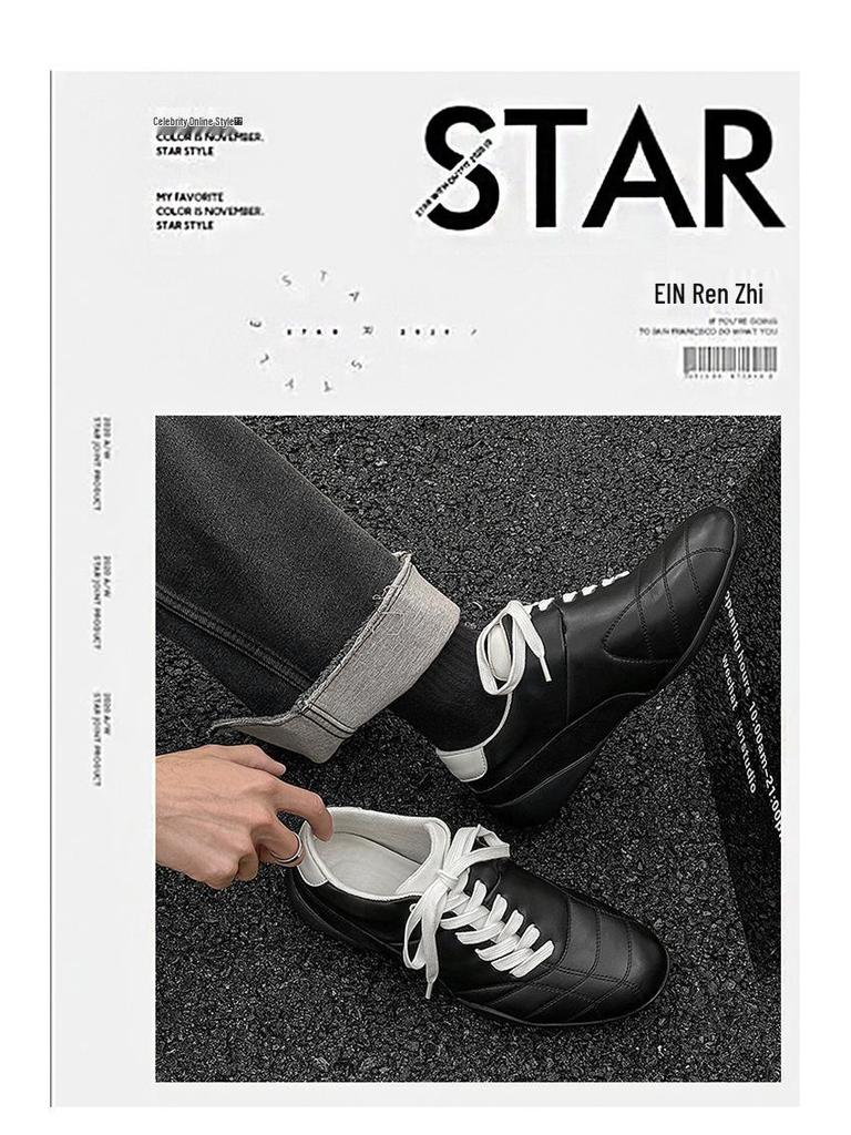 2025 Spring Retro Diagonal Lace-Up Unisex Thick-Soled Casual Sports Shoes