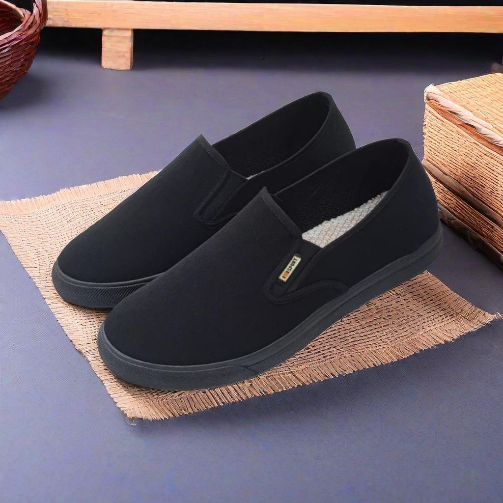 

Мужские большие хлопковые туфли старые пекинские тканевые туфли утолщенные для среднего и пожилого возраста хлопковые туфли снежный хлопок на одной педали туфли для папы зимние ботинки 44