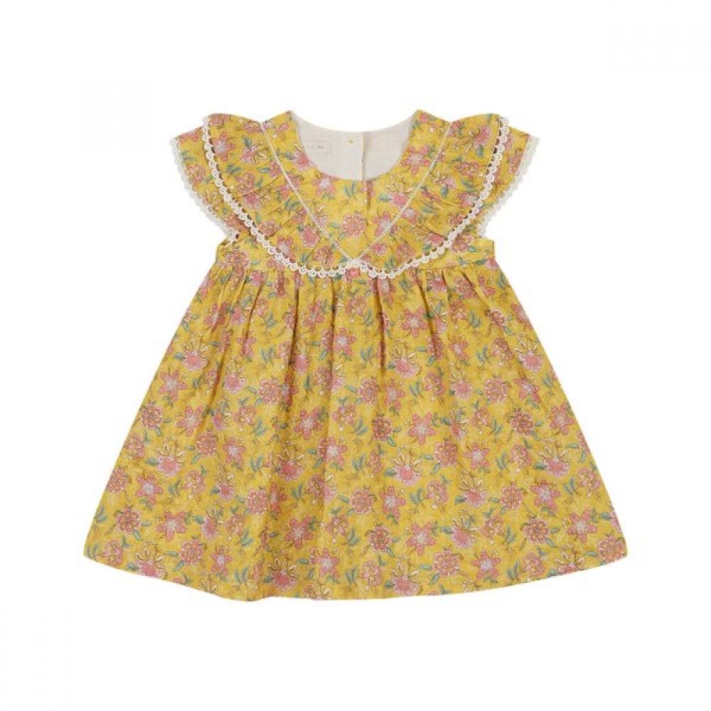

Ettoi Sienna Flower Dress 07t3 24014 YELLOW/18M