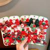 New Children's Christmas  Santa Claus,tree, Elk Hairpin, Festive Side Baby Girls Headwear Kids Hair Accessories