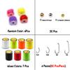 Fly Tying Material Feather and Dubbing Bulk Starter Kit, Crystal Tinsel Tying Thread &Hooks Sets For Fishing Lover