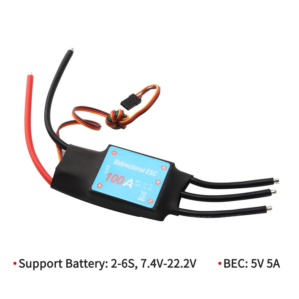 100A Bidirectional Brushless ESC for Remote Control Car Remote Control Boat