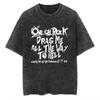 Vintage One Ok Rock Tour Tengkorak Washed Tshirts Men's Women Tee Cotton Summer Oversized Hip Hop Harajuku Tops