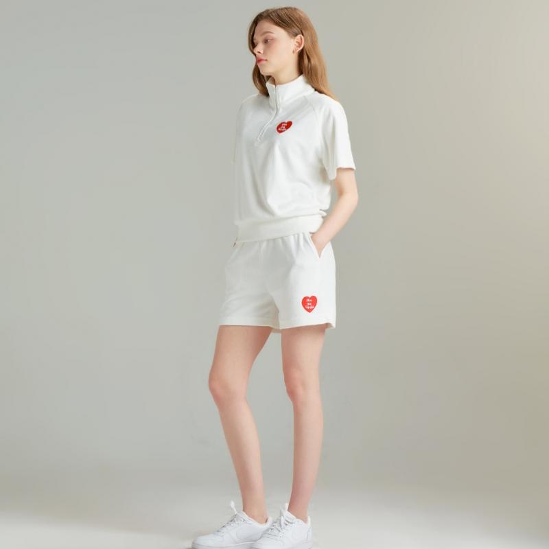 GOXO Terry Shorts White Give Me Buddy