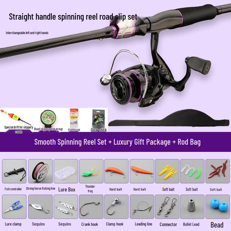 IOSN Carbon Lure Fishing Rod & Reel Set SUL