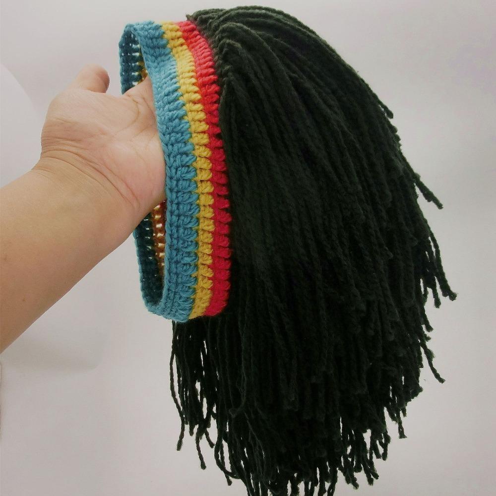 Nachtclub Bar Perücke Sturmhaube Lustige Party Reggae Dreadlocks Perücke Zopfhut Herren Perücke Afrika Wurzeln Perücke