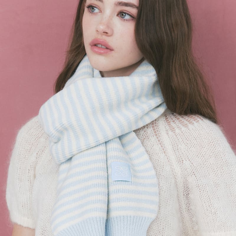 

ENGBROX swoony stripe muffler_2 colors pink