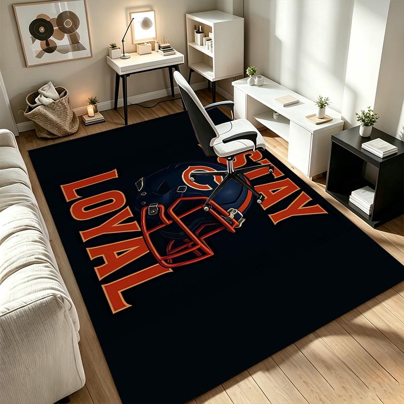 chicago bears  A rug suitable for office chair areas living rooms and computer desks perfect for home offices and an ideal holiday gift