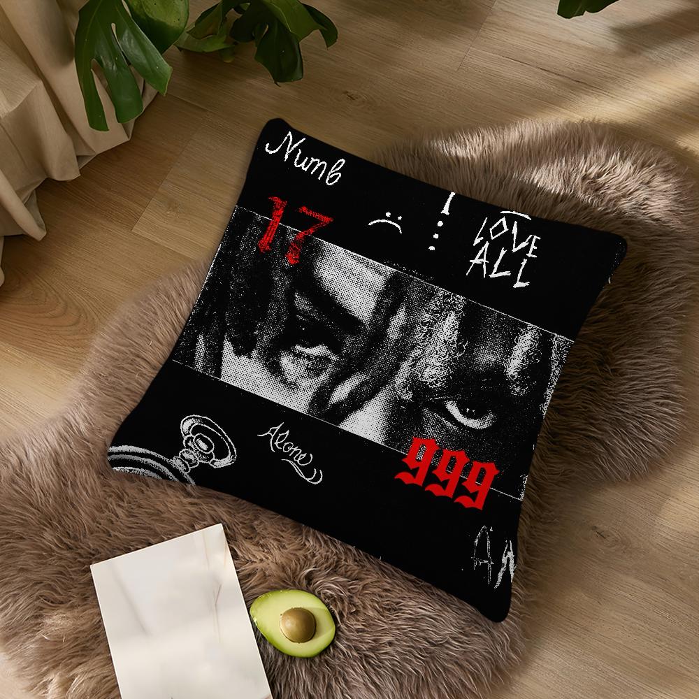 Singer X-XXXTentacionS Revenge 17 Cushion Cover Living Room Headboard Office Cushion Bedroom Cushion Sofa Nap Time Pillow Case