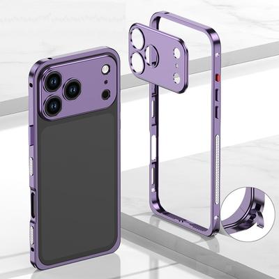 Shockproof Metal Bumper Frame Metal Camera Protector Phone Case for iPhone 17 Pro Max 17 Pro