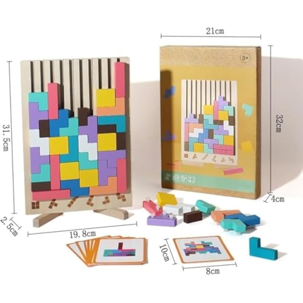 wooden tetris tetris puzzle wooden puzzle building block puzzle colorful 3d wooden unisex