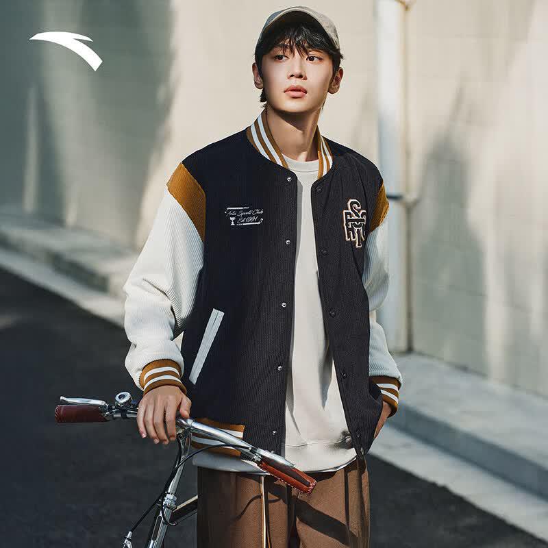 

Anta Winter Couple s Fleece Baseball Jacket L