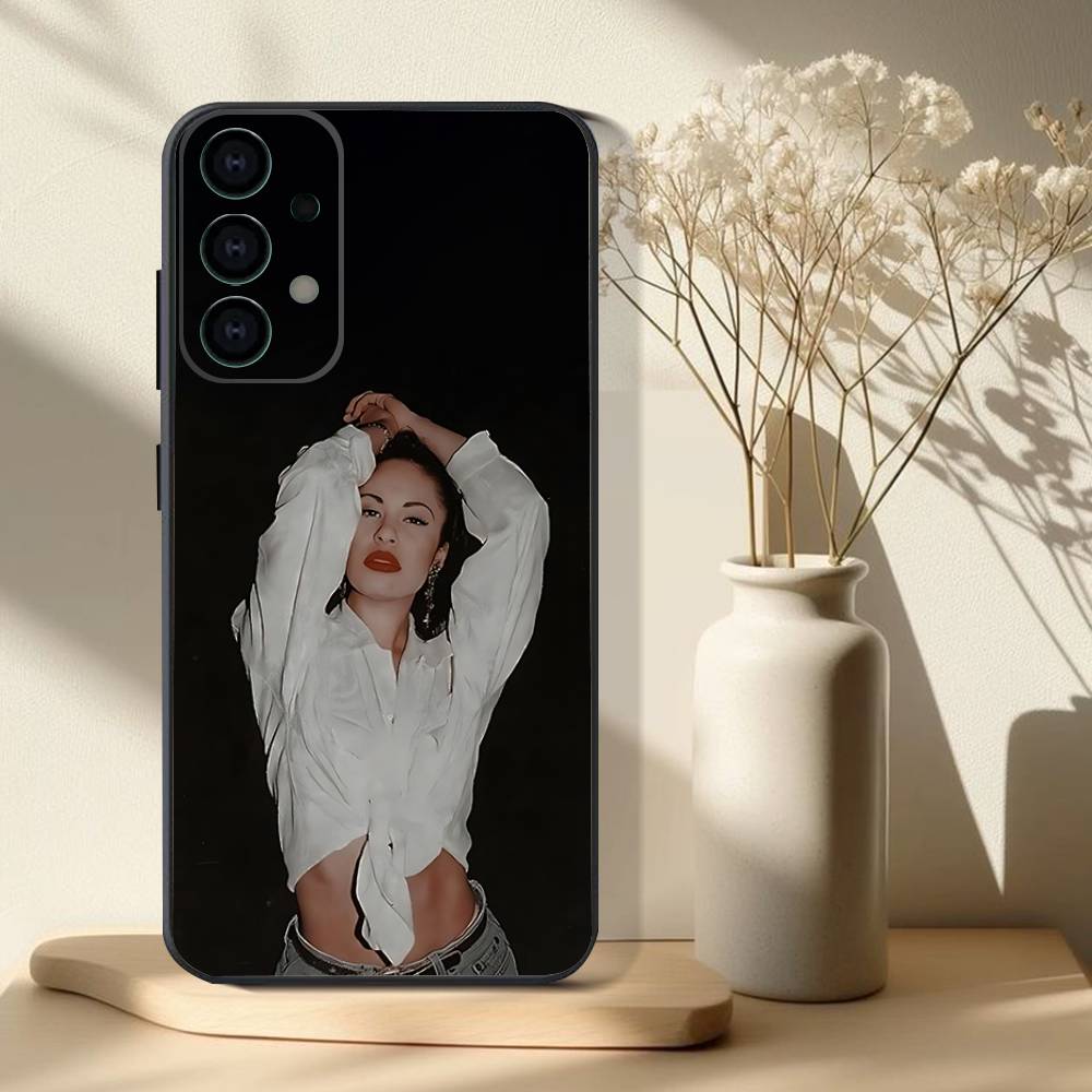 S-Selena Quintanilla Phone Case For Samsung S25,S24,S21,S22,S23,S30,Ultra,S20,Plus,Fe,Lite,Note,10,9,5G Black Cover
