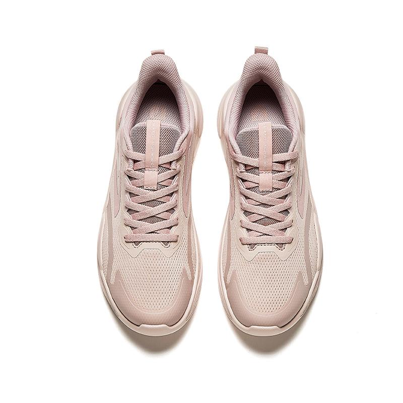 Anta Cushioning Wear-Resistant Low-Top Running Shoes Women's Gray Pink Sneakers 922417778-3